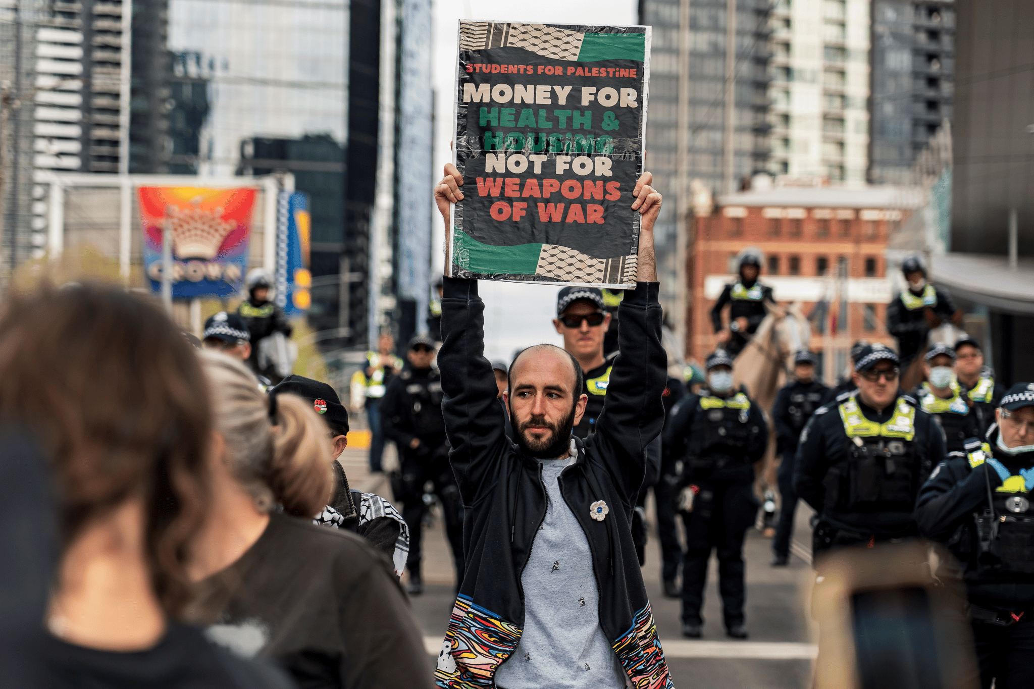 Disrupt Land Forces 2024 Melbourne protests Disrupt Land Forces 2024 Melbourne protests