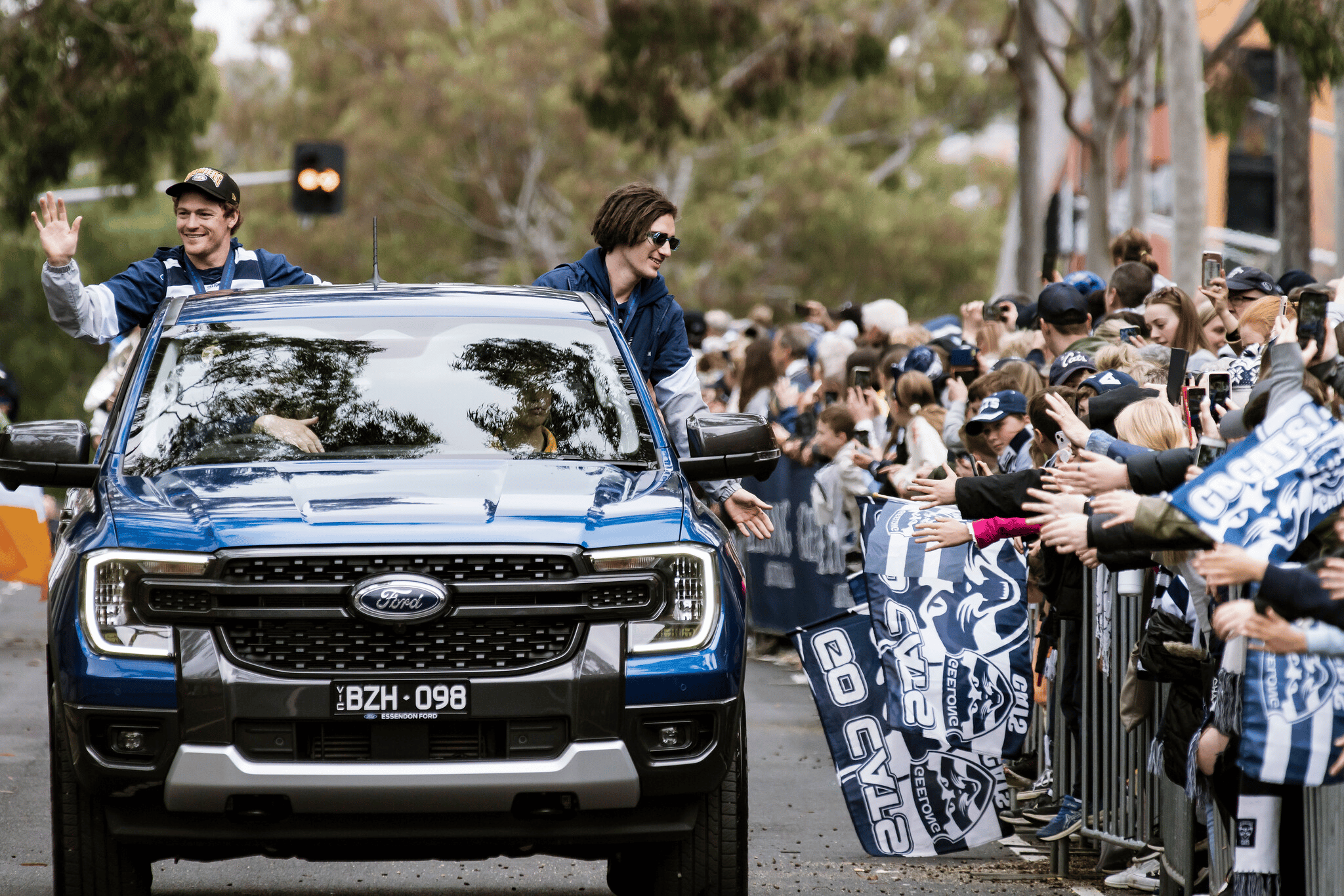 The players soon started coming through, often with their children in toe.