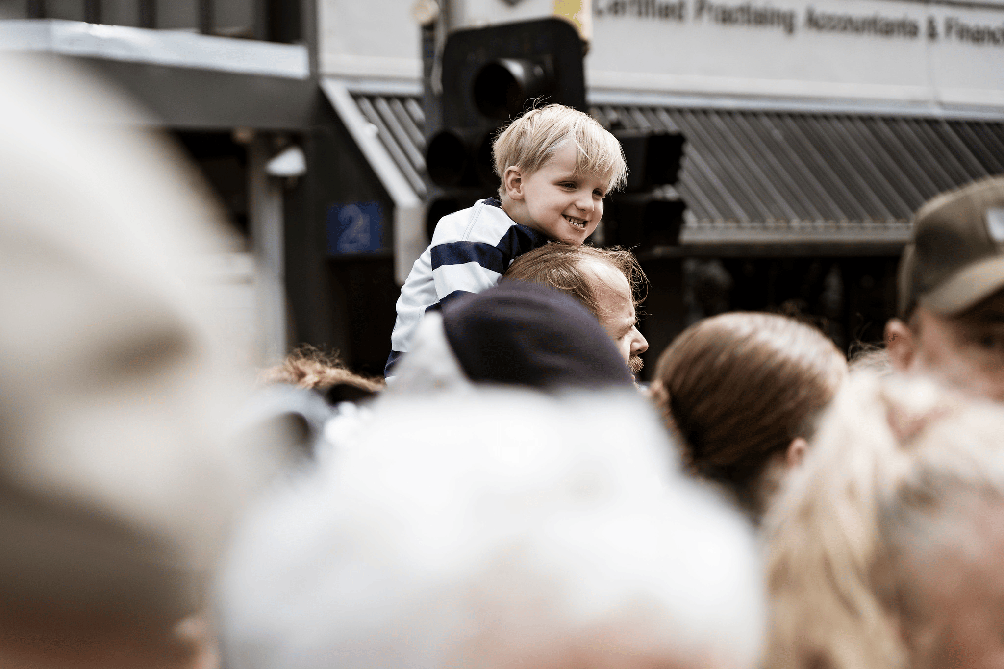 Thousands of fans line the streets for the 2022 Geelong Cats Premiership Parade.