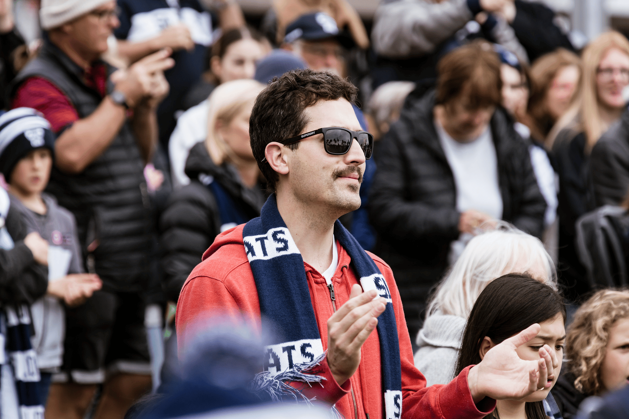 Fans then gathered before a stage at Steampacket Gardens for the formal proceedings.