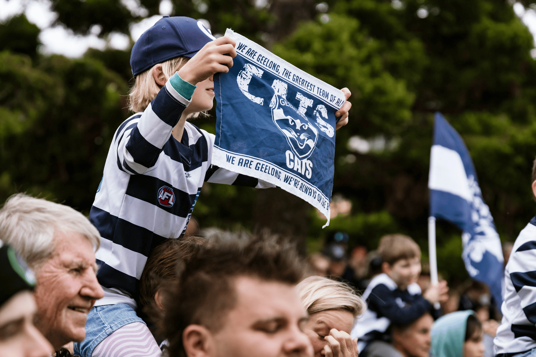 Fans then gathered before a stage at Steampacket Gardens for the formal proceedings.
