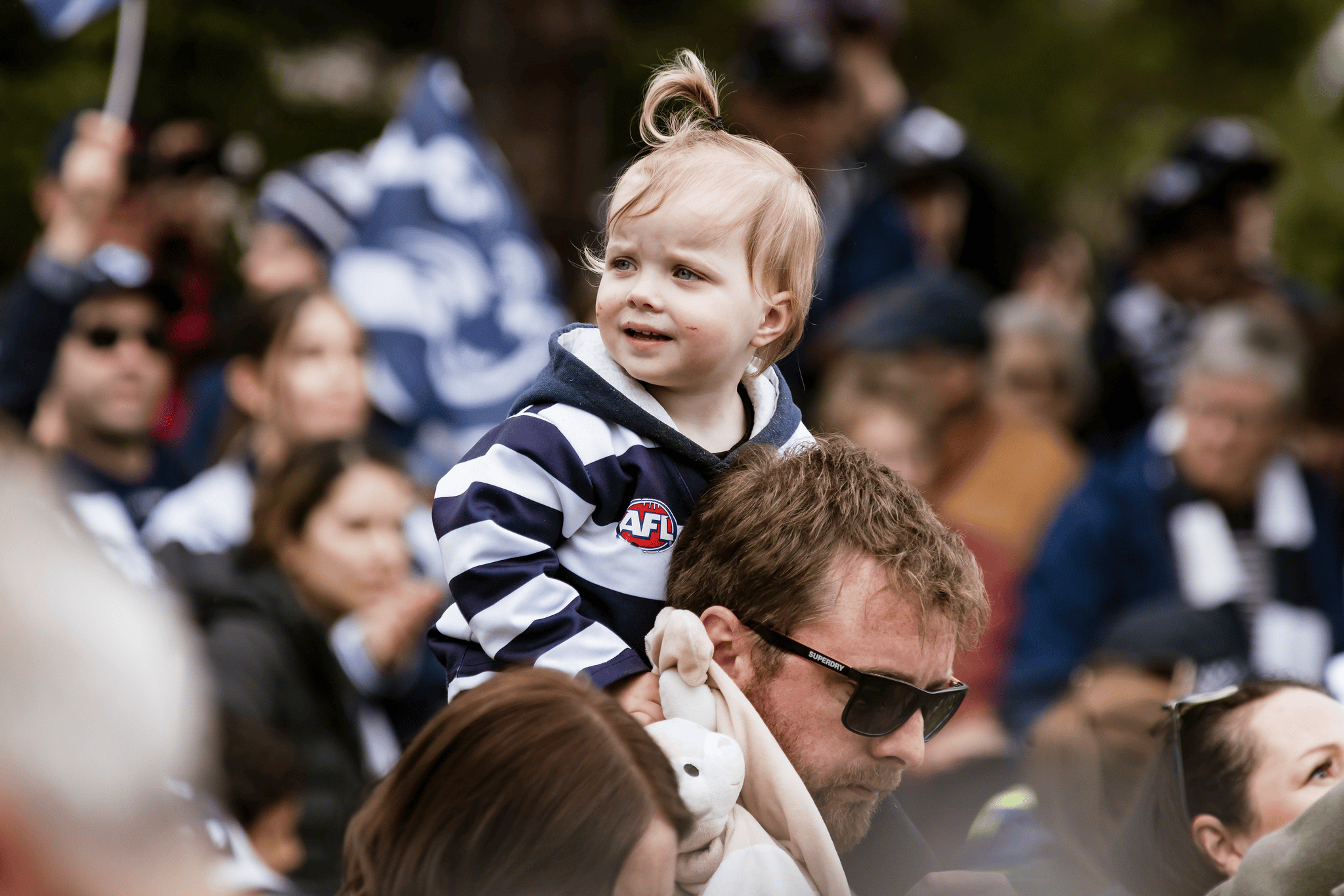 Fans then gathered before a stage at Steampacket Gardens for the formal proceedings.