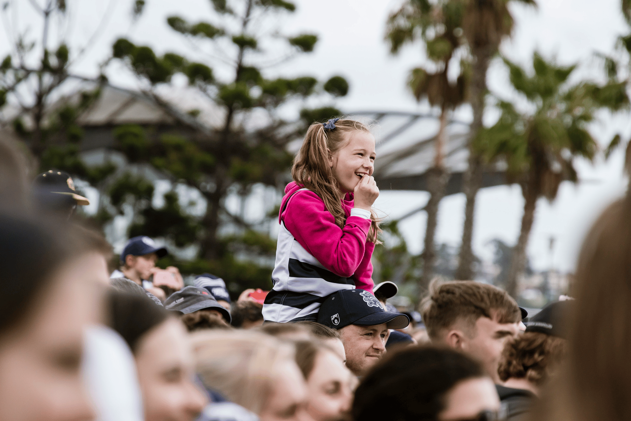 Fans then gathered before a stage at Steampacket Gardens for the formal proceedings.
