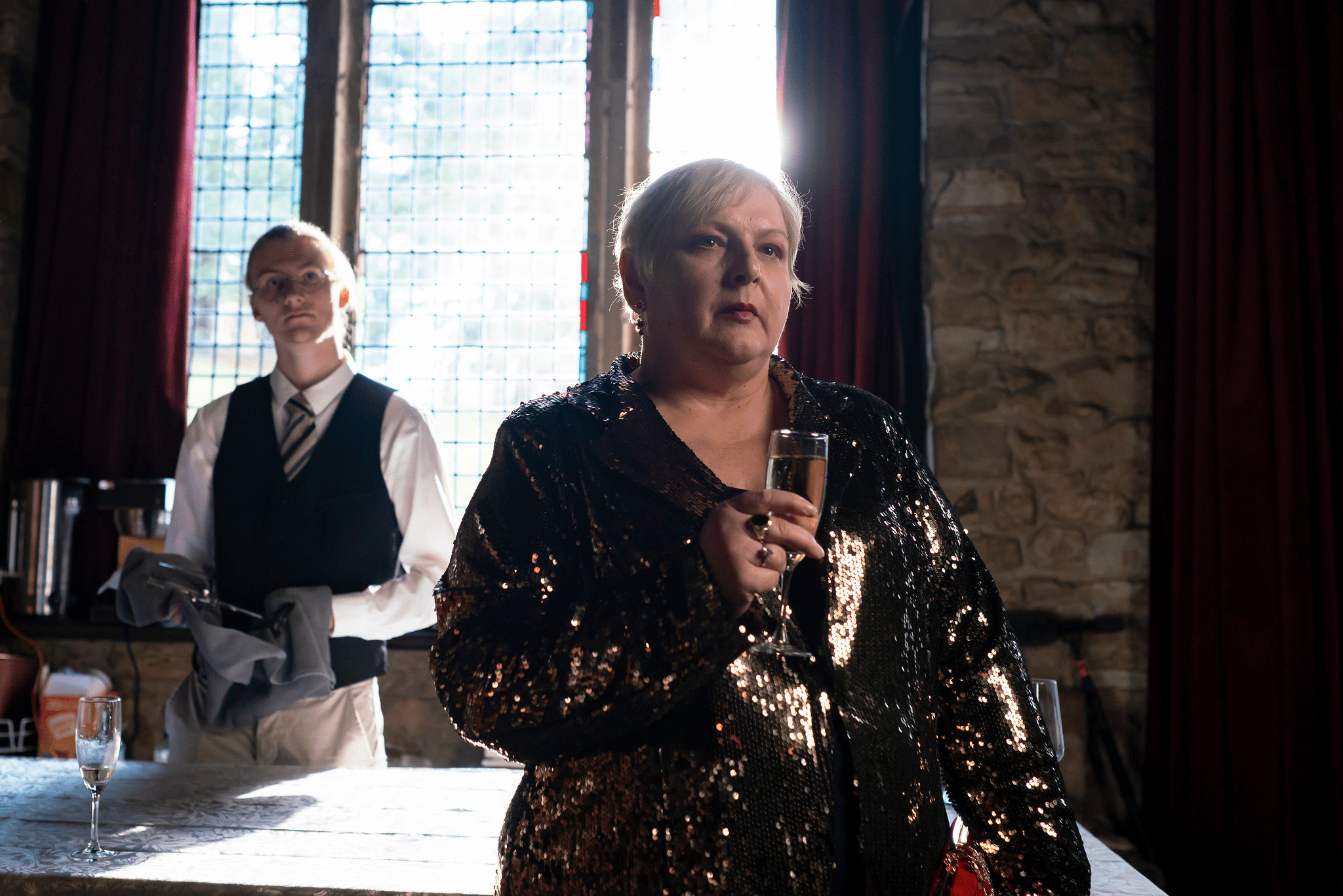 Stills from film production "Jett", which used Montsalvat as one of its sets.