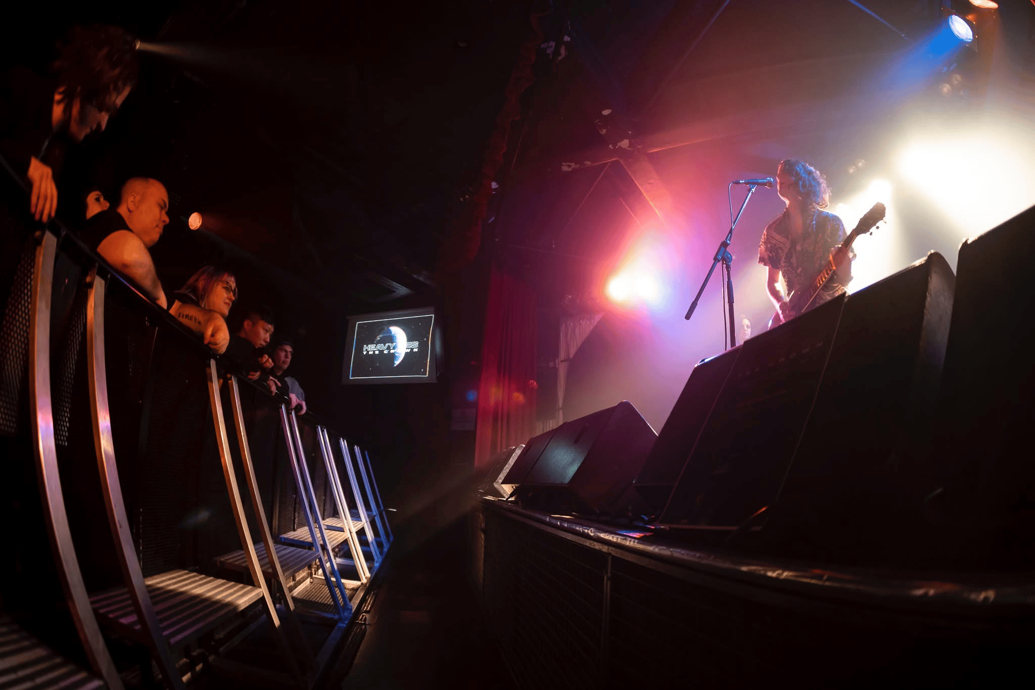 Corner Hotel stage area, which is used as a set for film production 'Jett'.