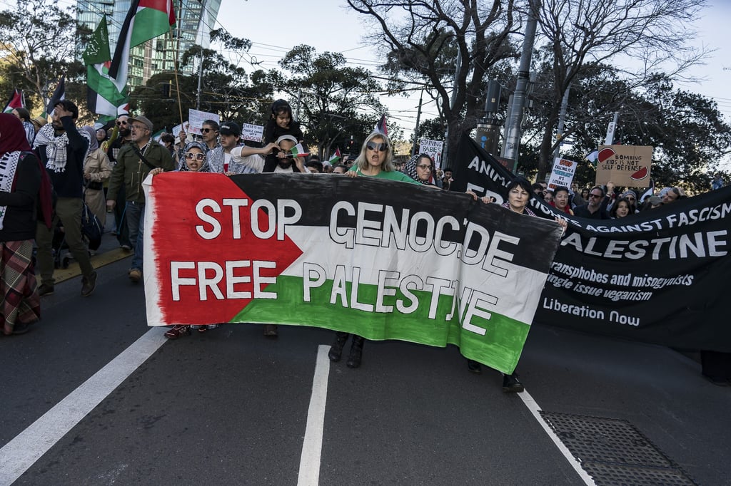 March for Palestine, 28 August 2025, Melbourne/Naarm. March for Palestine, 28 August 2025, Melbourne/Naarm.