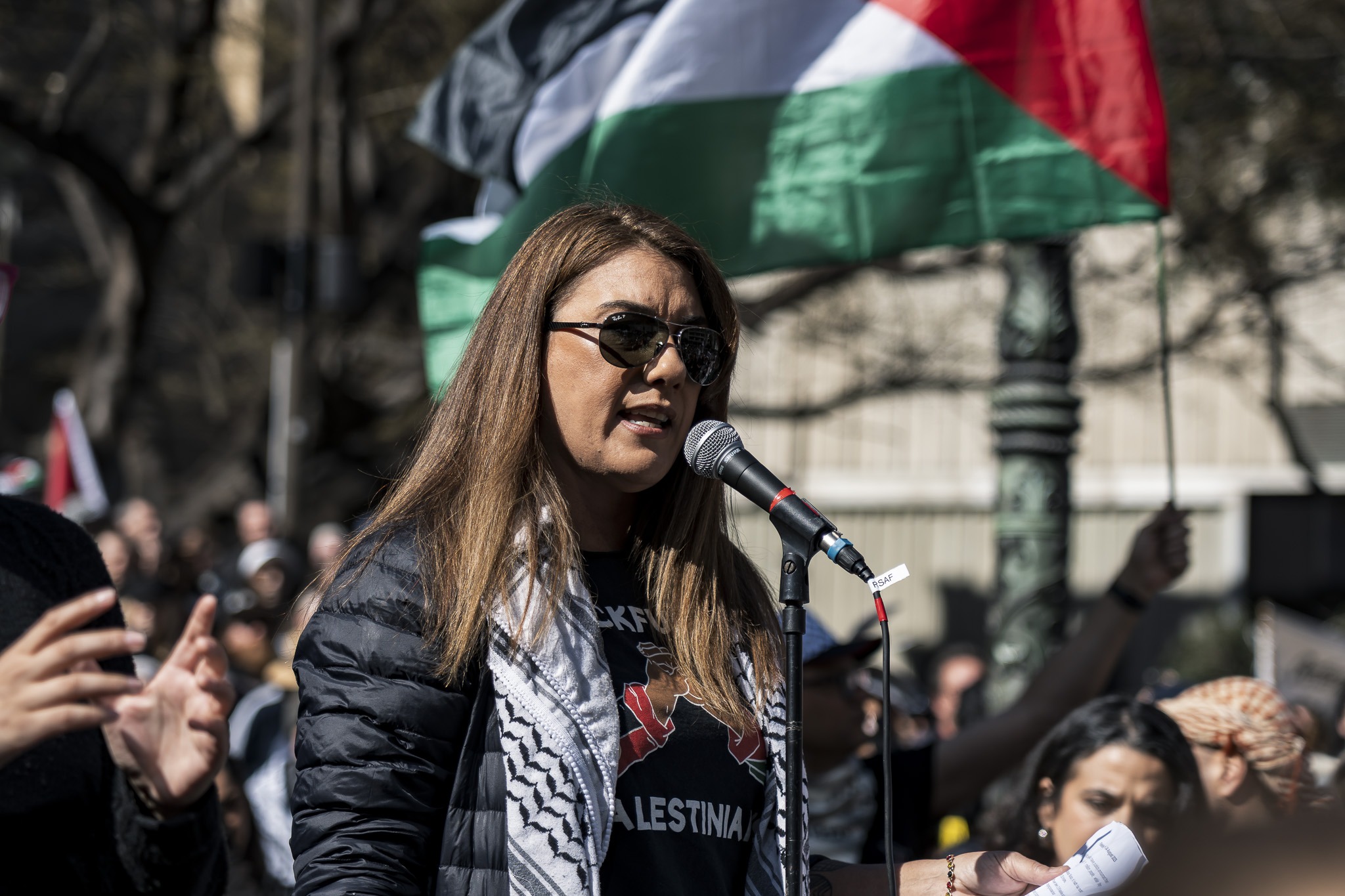 Lidia Thorpe. March for Palestine, 28 August 2025, Melbourne/Naarm.