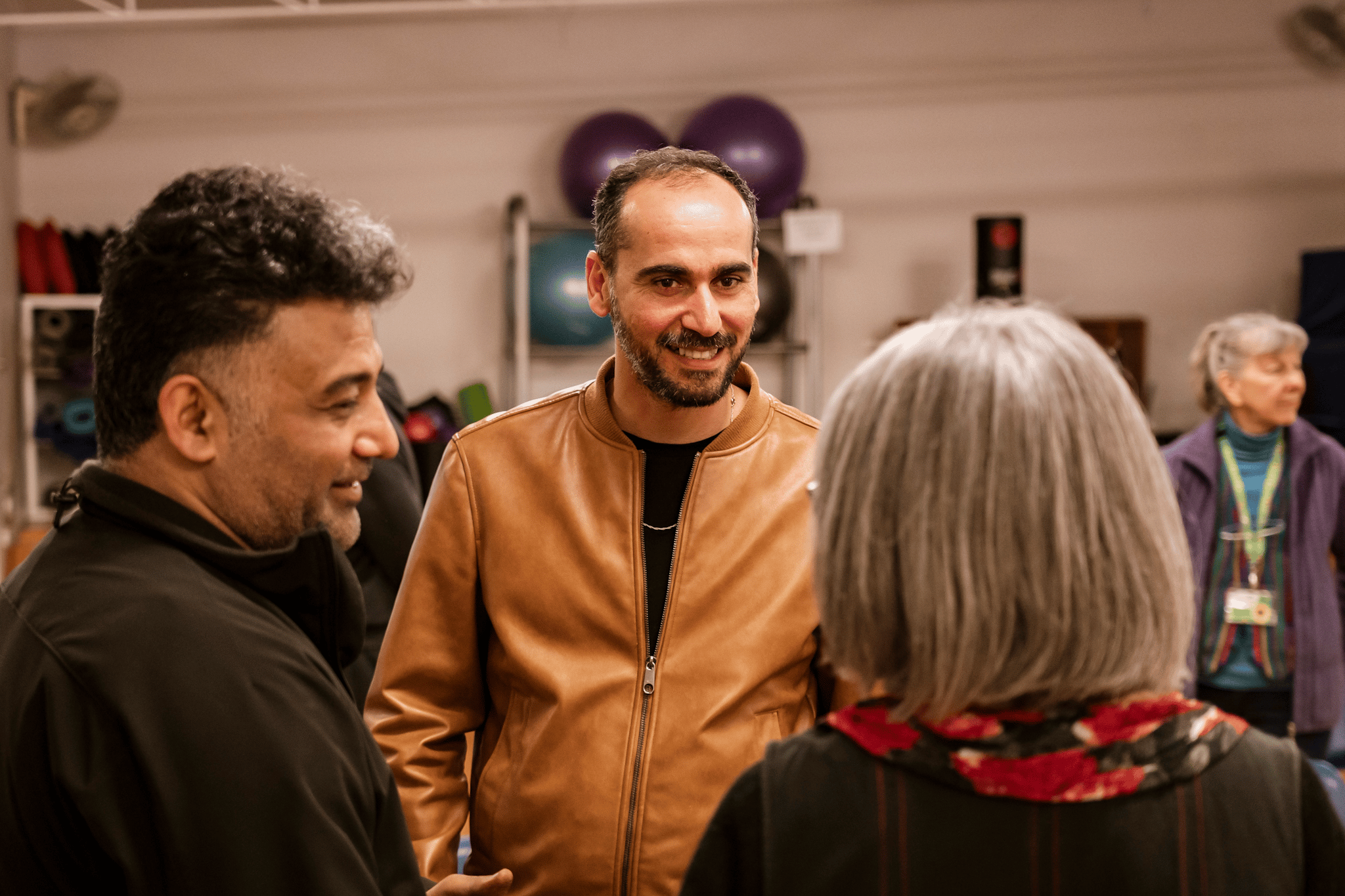 Mostafa Azimitabar at an afternoon tea event in Geelong