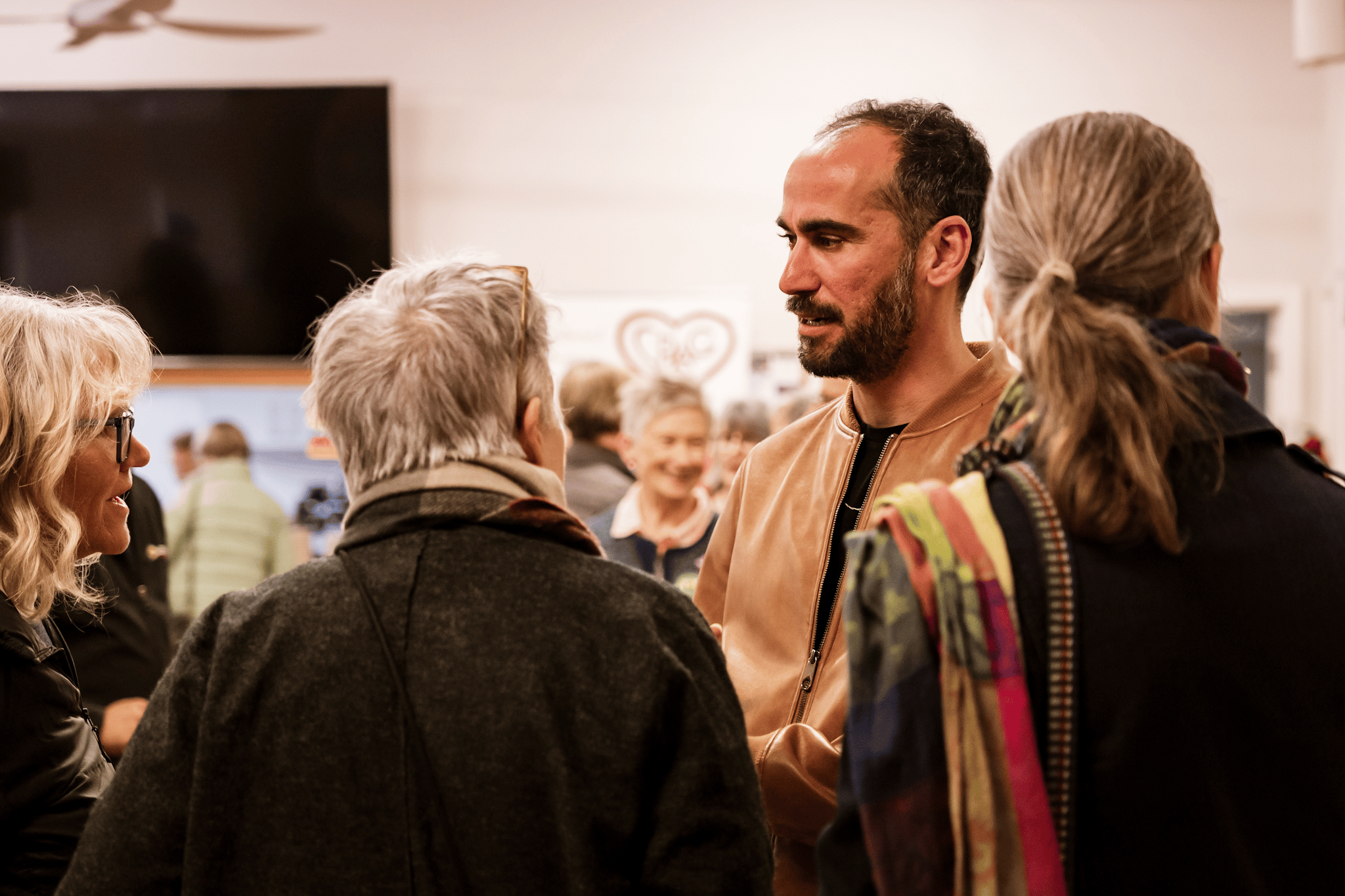 Mostafa Azimitabar at an afternoon tea event in Geelong