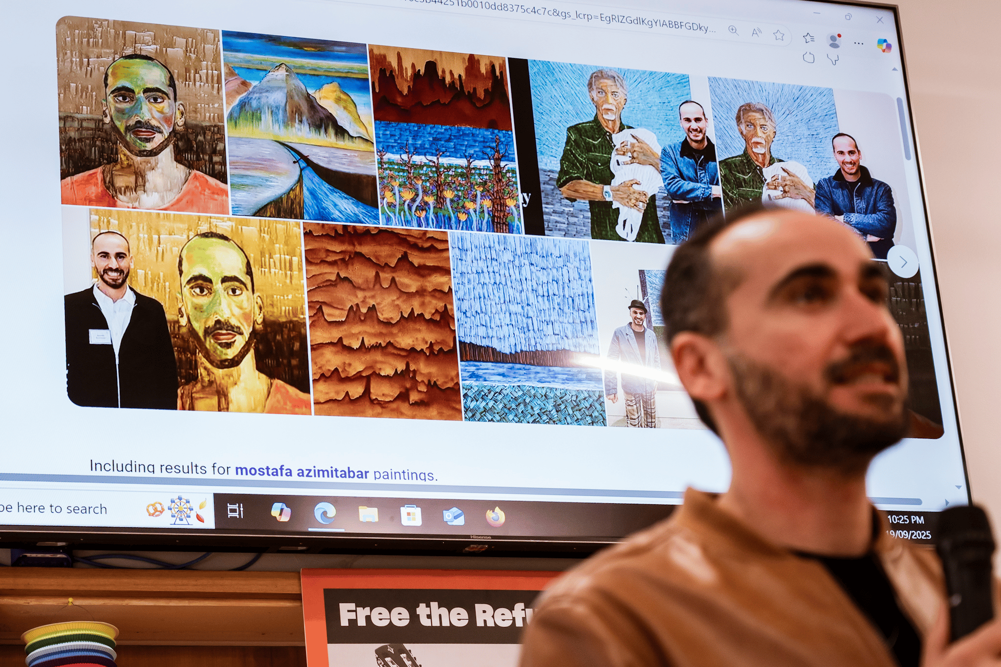 Mostafa Azimitabar at an afternoon tea event in Geelong