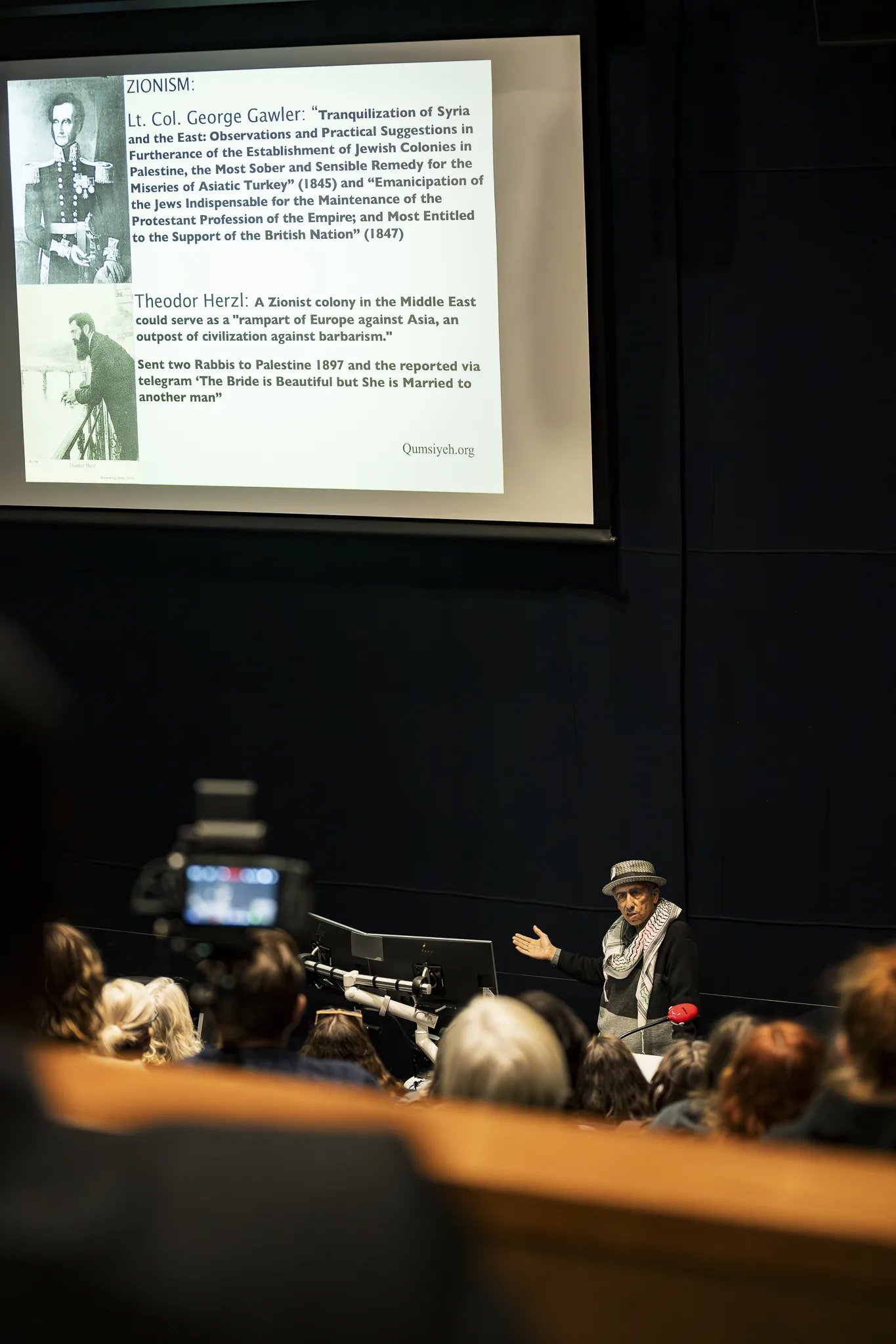 Mazin Qumsiyeh talk in Geelong