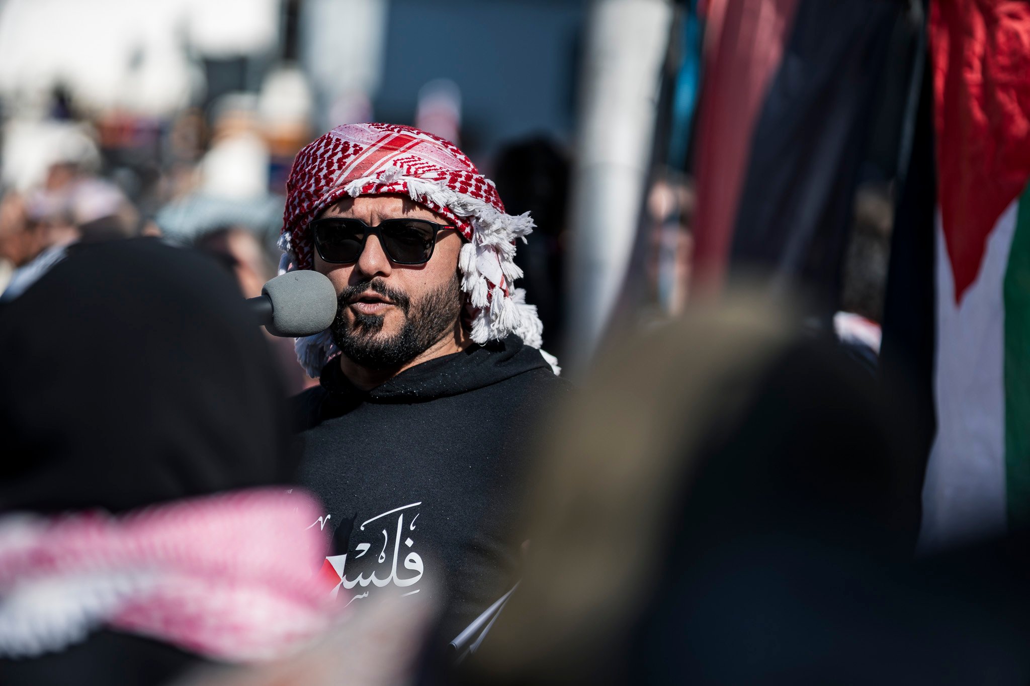 March for Humanity, Melbourne, starts at the State Library of Victoria with speeches.