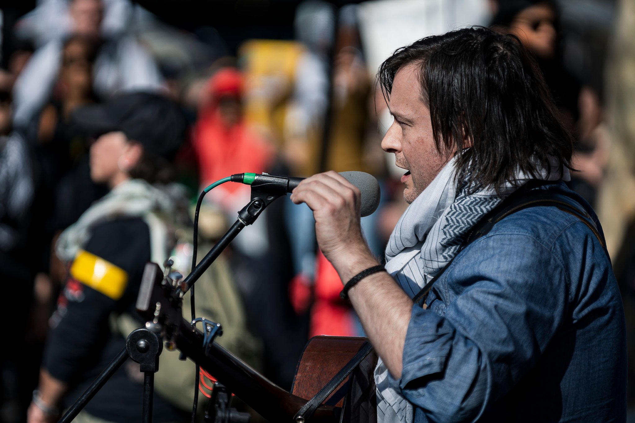 March for Humanity, Melbourne, starts at the State Library of Victoria with speeches.