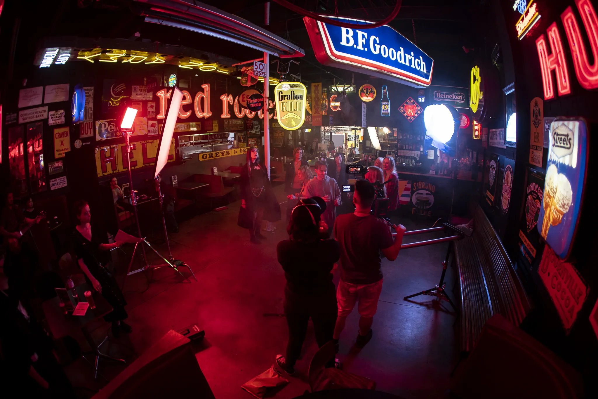 Catholic Guilt music video shoot - behind the scenes.