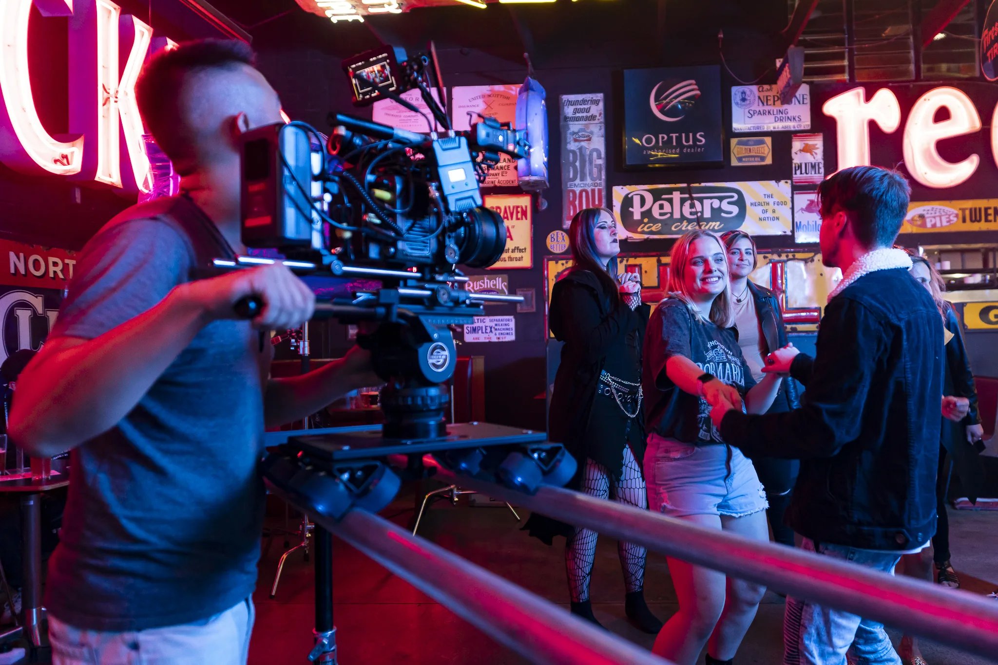Catholic Guilt music video shoot - behind the scenes.