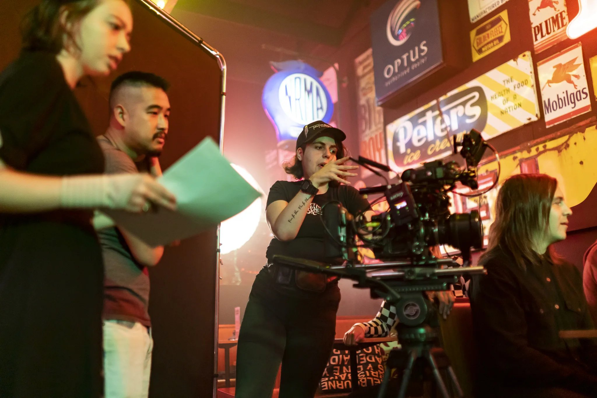 Catholic Guilt music video shoot - behind the scenes.