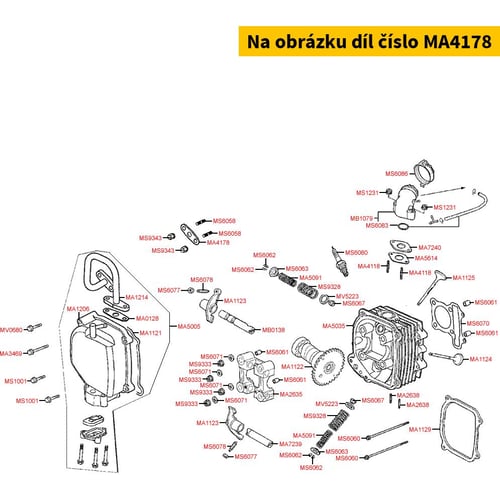 Dichtung f. Sekundärluft-Membrane = MA0125 MA4178