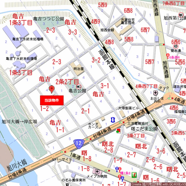 Property in Kamekichi, Asahikawa – photo 6 of 6 – Asahikawa, Asahikawa, Hokkaido, Japan