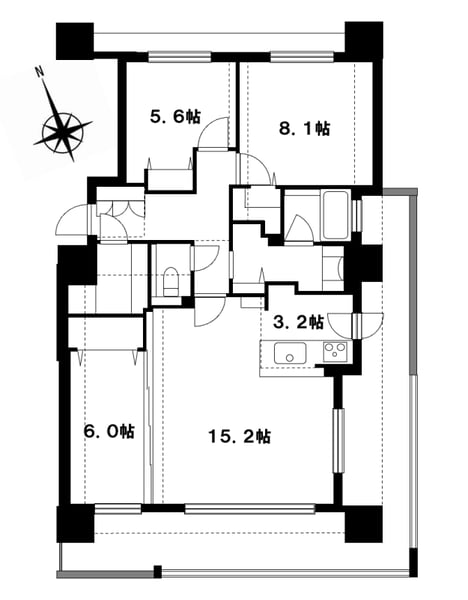 Condo in 1 Jōdōri, Asahikawa – photo 2 of 22 – Asahikawa, Asahikawa, Hokkaido, Japan