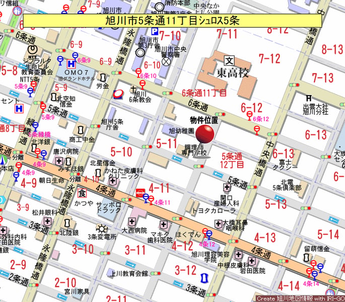 Condo in 5 Jōdōri, Asahikawa – photo 3 of 7 – Asahikawa, Asahikawa, Hokkaido, Japan