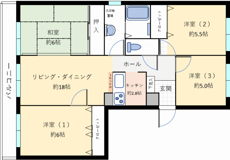 Condo in Shunkō, Asahikawa – photo 2 of 12 – Asahikawa, Asahikawa, Hokkaido, Japan