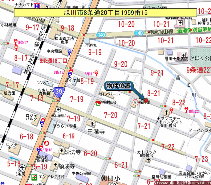 Land in 8 Jōdōri, Asahikawa – photo 3 of 7 – Asahikawa, Asahikawa, Hokkaido, Japan