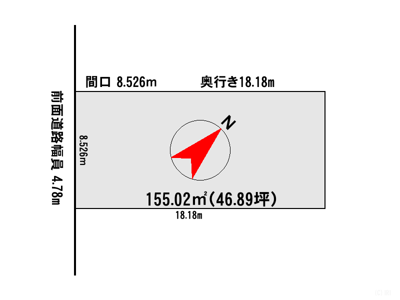 Land in Asahikawa, Hokkaido 231-120 – ¥1,500,000 – photo 2 of 6 – Hokkaido, Hokkaido, Japan