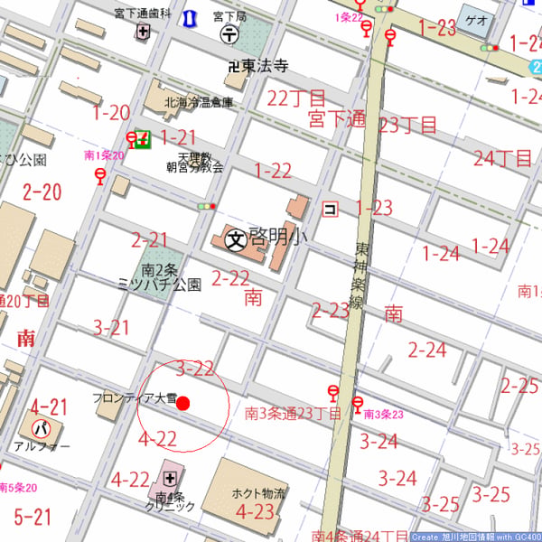 Land in Minami 3 Jodori, Asahikawa – photo 3 of 3 – Asahikawa, Asahikawa, Hokkaido, Japan