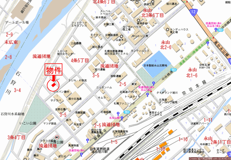 Land in Ryūtsūdanchi, Asahikawa – photo 3 of 4 – Asahikawa, Kamikawa, Hokkaido, Japan