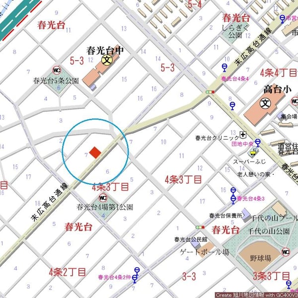 Land in Shunkōdai, Asahikawa – photo 3 of 3 – Asahikawa, Asahikawa, Hokkaido, Japan
