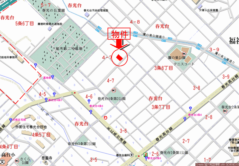 Land in Shunkōdai, Asahikawa – photo 3 of 3 – Asahikawa, Asahikawa, Hokkaido, Japan
