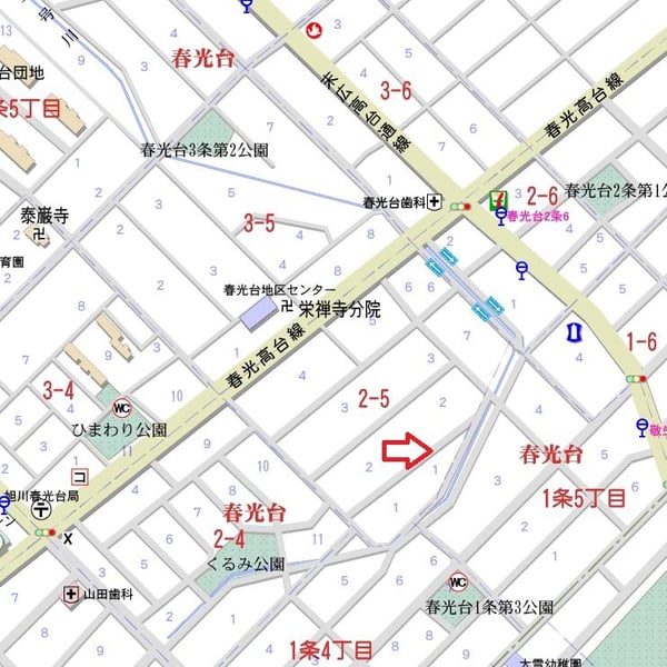 Land in Shunkōdai, Asahikawa – photo 5 of 5 – Asahikawa, Asahikawa, Hokkaido, Japan