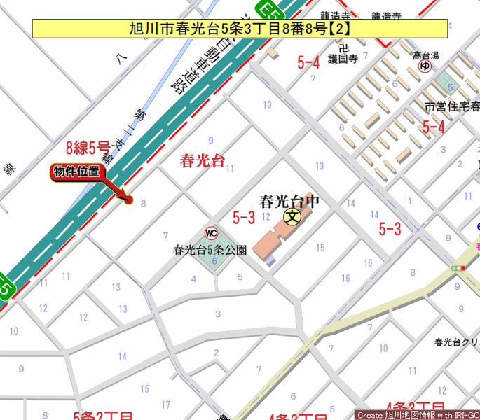 Land in Shunkodai, Asahikawa – photo 2 of 5 – Asahikawa, Asahikawa, Hokkaido, Japan