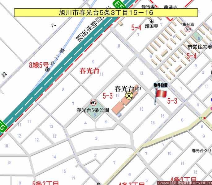 Land in Shunkodai, Asahikawa – photo 2 of 6 – Asahikawa, Asahikawa, Hokkaido, Japan