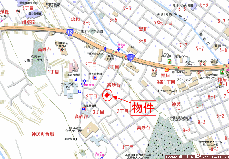 Land in Takasagodai, Asahikawa – photo 3 of 4 – Asahikawa, Asahikawa, Hokkaido, Japan