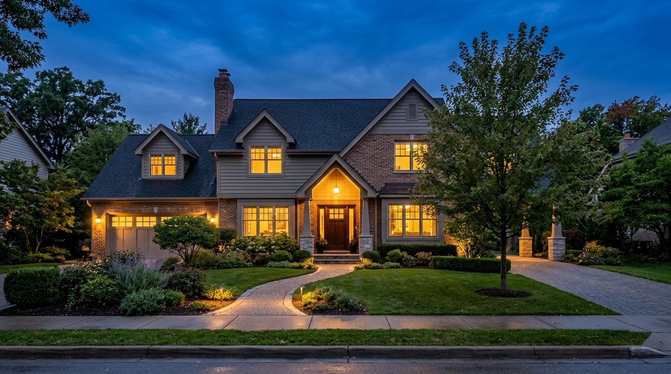 Twilight Home Exterior