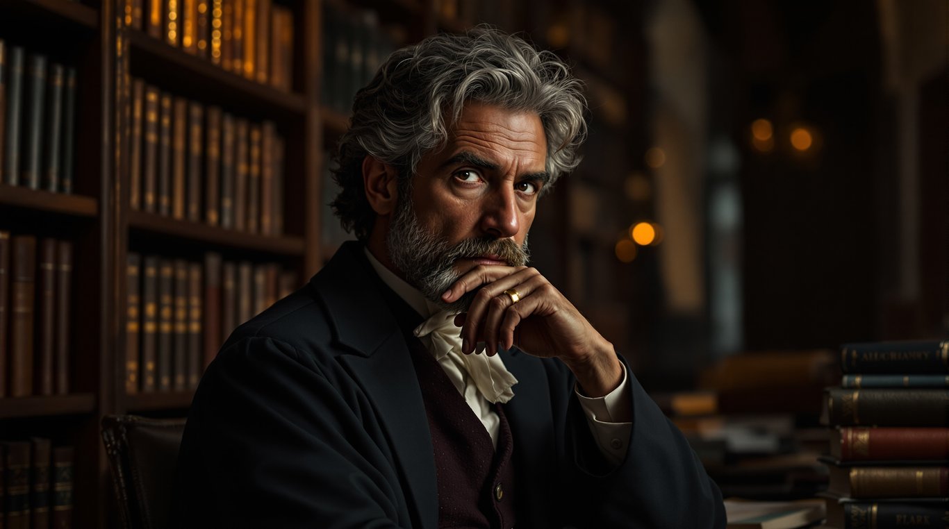 Dark Academia Portrait