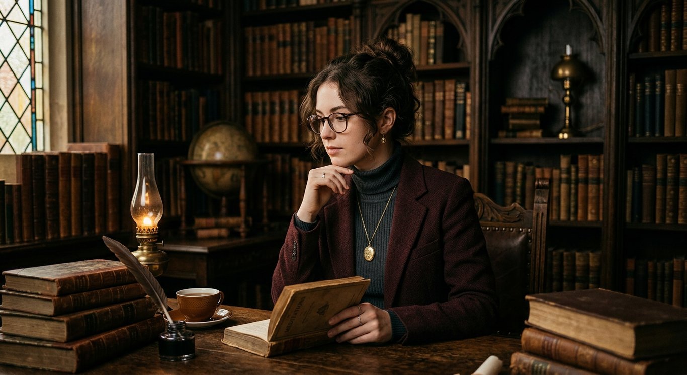 Dark Academia Portrait