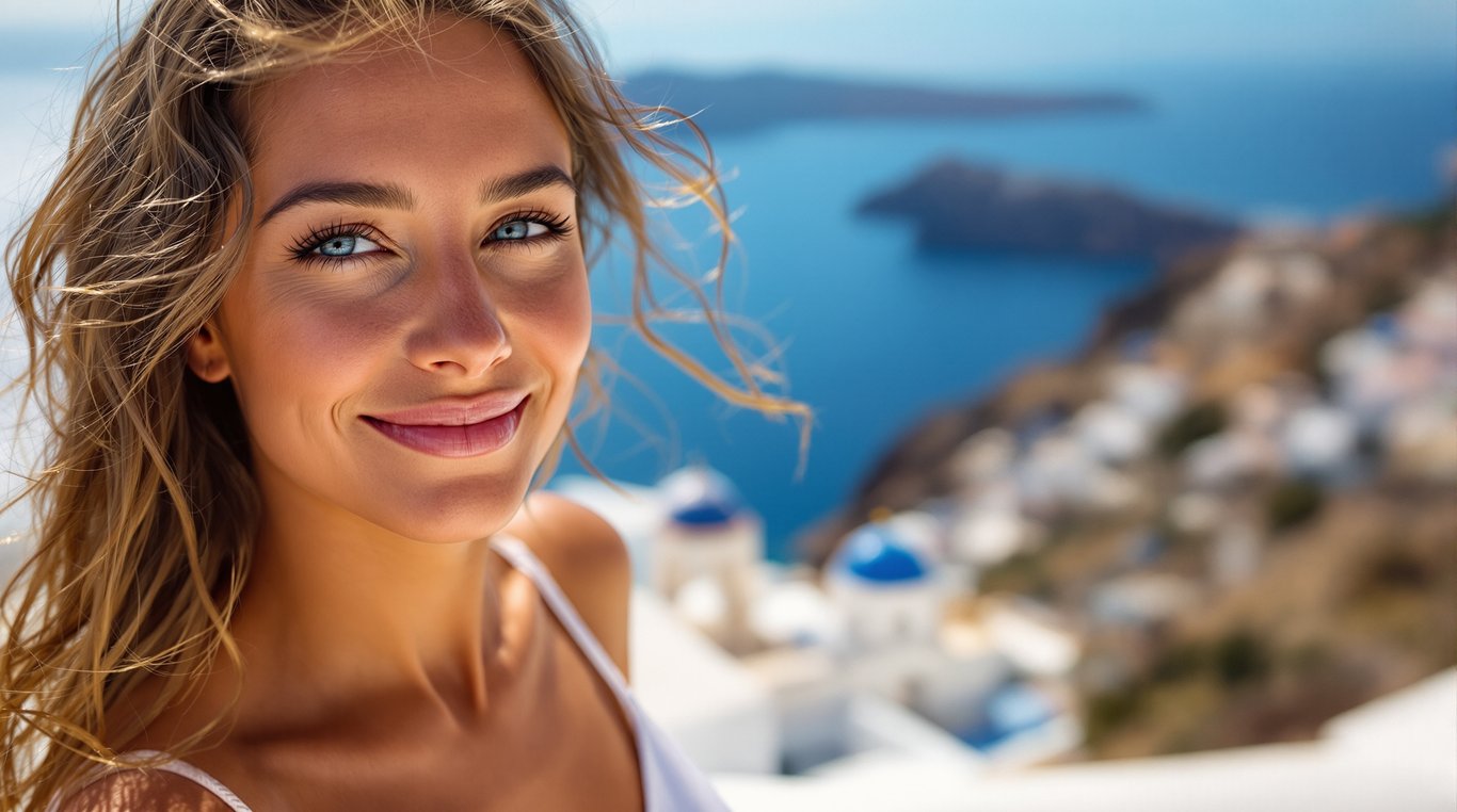 Santorini Portrait