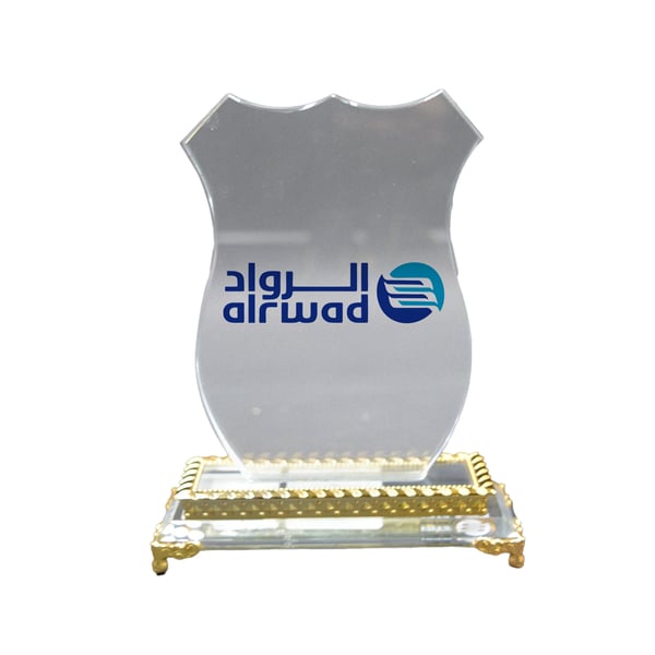 درع كريستال فاخر مخصص