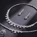 طقم مجوهرات الزفاف الفاخرة للعروس