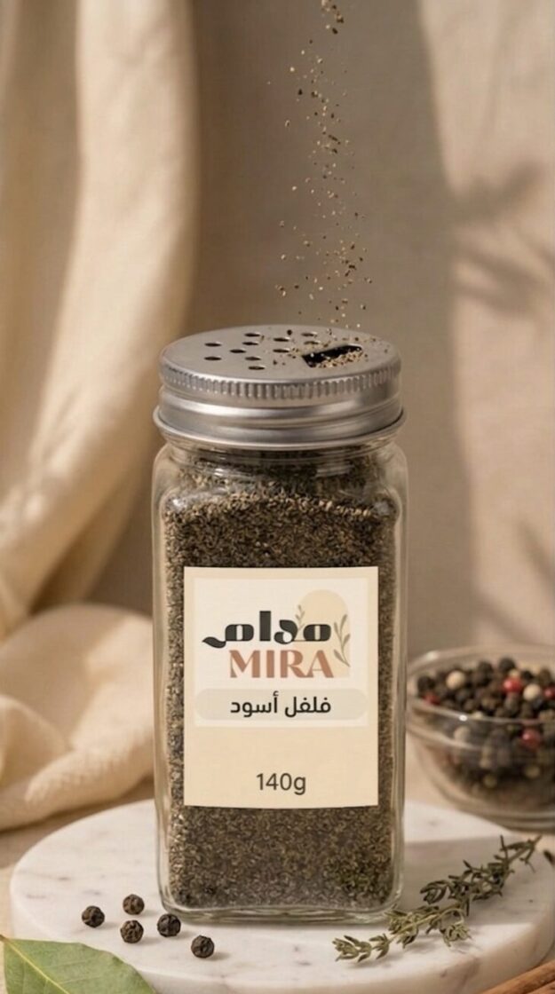 فلفل أسود مطحون فاخر