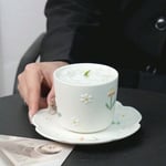 كوب قهوة سيراميك فراشات وأزهار