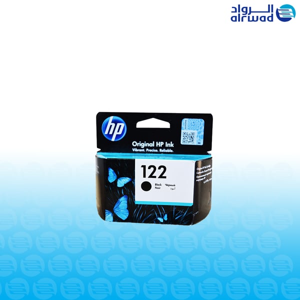 حبر اتش بي 122 اسود أصلي