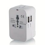 1 قطعة شاحن سفر مع منافذ شحن USB مزدوجة