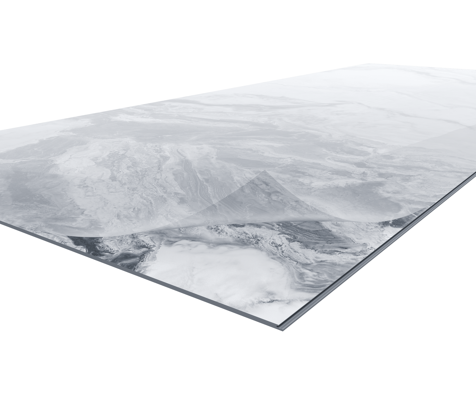 Shower panel structural layers