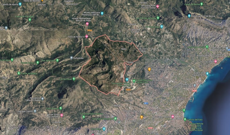 Land in Polop - view 1