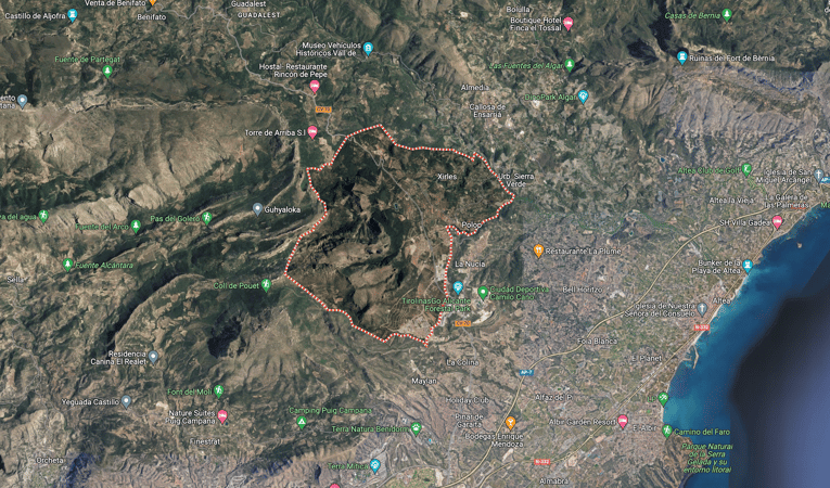 Land in Polop - view 1