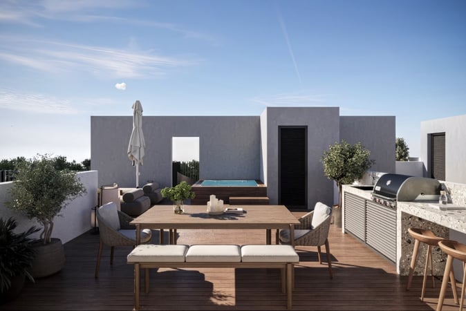 Penthouse in Agios Fanourios - view 1