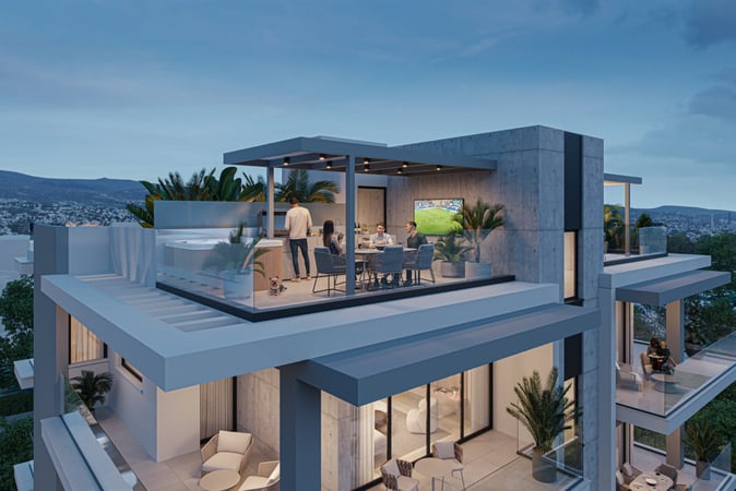 Penthouse in Ayios Georgios Fragkoudi - view 1